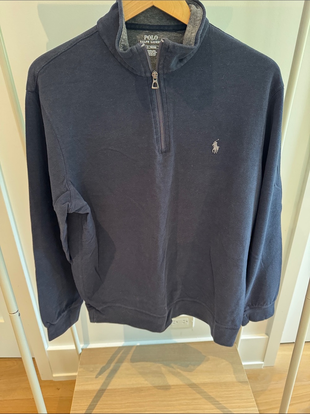 Polo by Ralph Lauren Navy Half-Zip Mock Collar Sweater